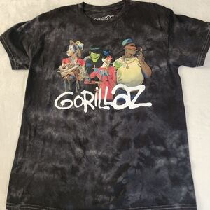 Gorillaz Black Tie Dyed Tshirt With Graphics New Without Tags Size Small